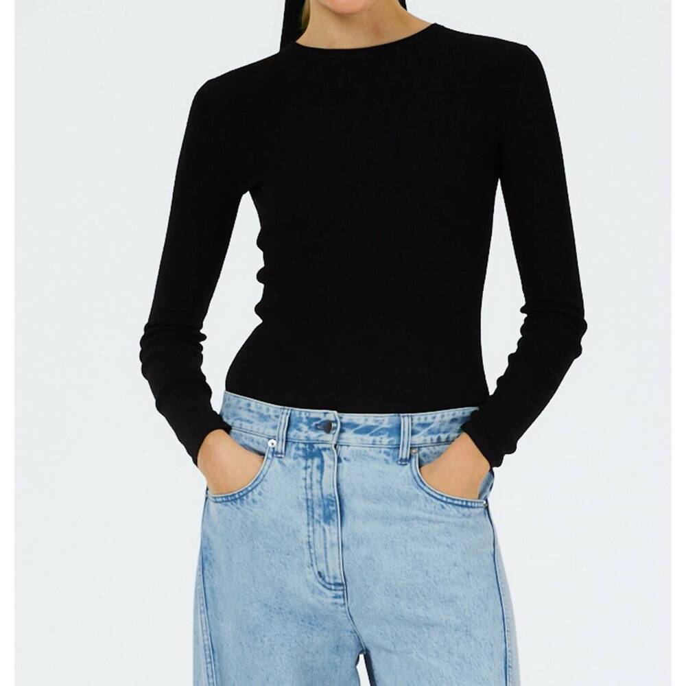 NEW TIBI mele turtleneck toque scarf in black